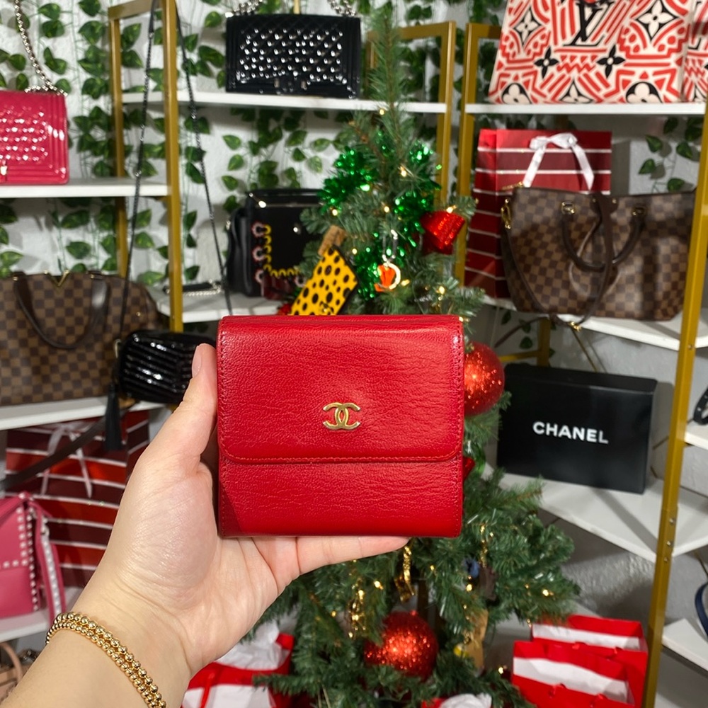 Chanel Classic Red Wallet